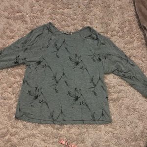 Grey Sweater with flowers